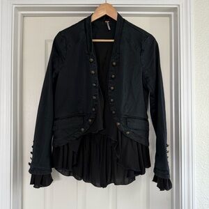Free People Elegant Black Women's Jacket
